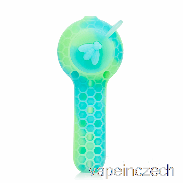 Stratus Silikonová Lžička Aqua Glow (uv Modrá / Uv Zelená) Vape Pero 2 V 1